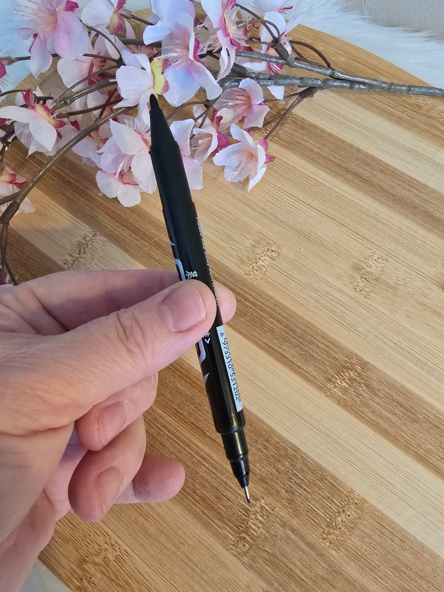 Bic permanent double pointe noir