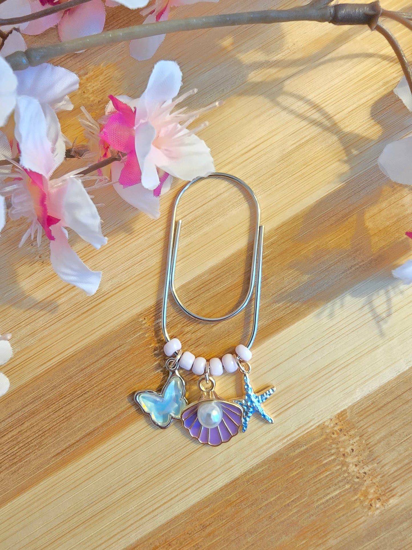 Trombone pendentif " Papillon & étoile"