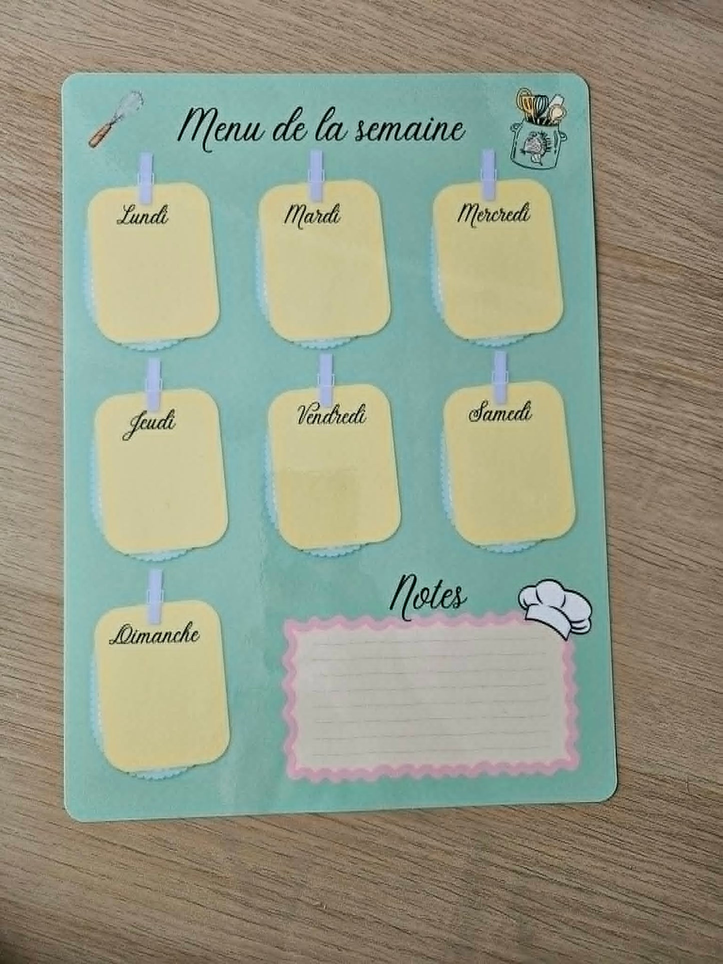 Menu A4 vertical + stylo
