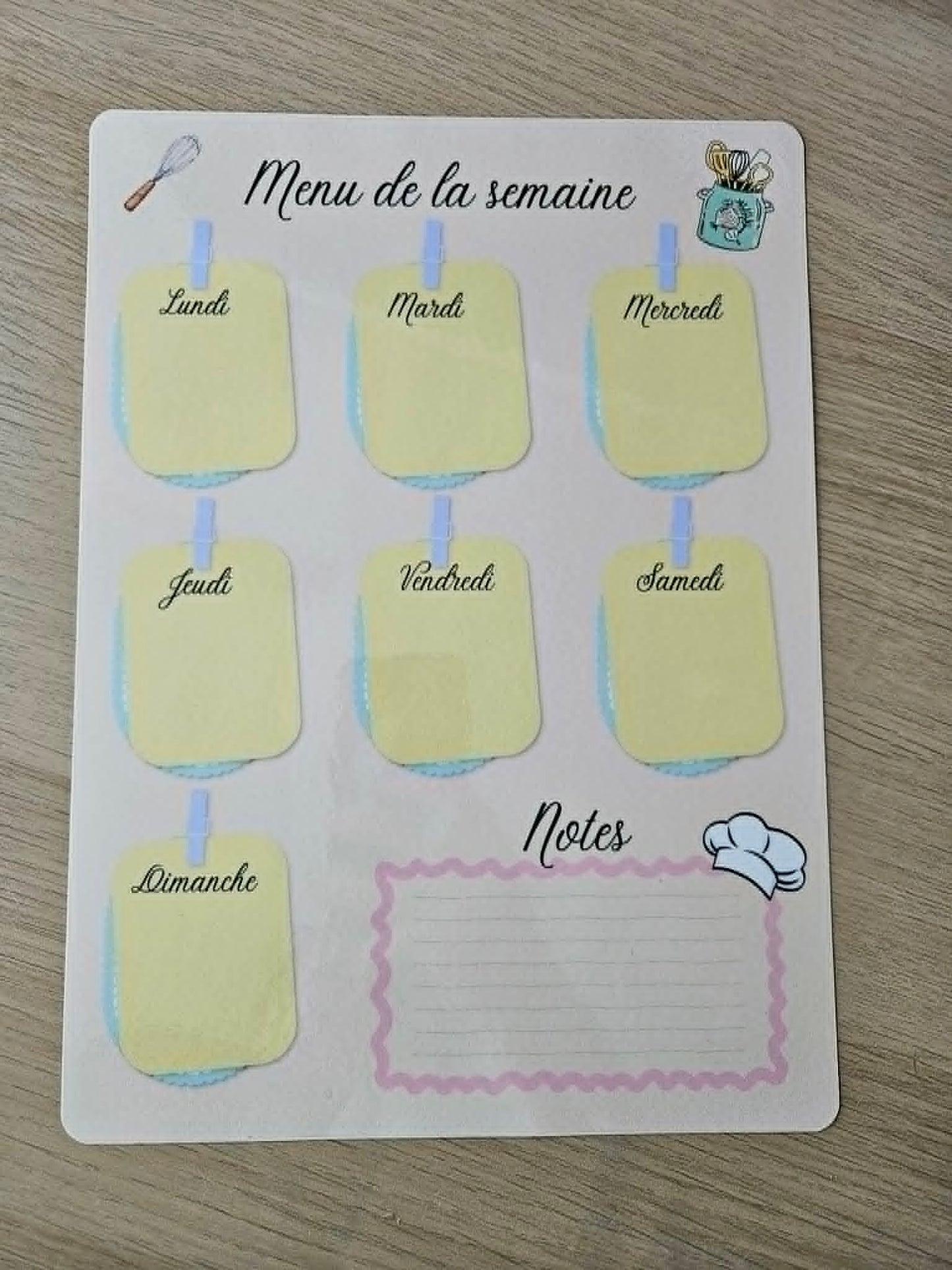 Menu A4 vertical + stylo