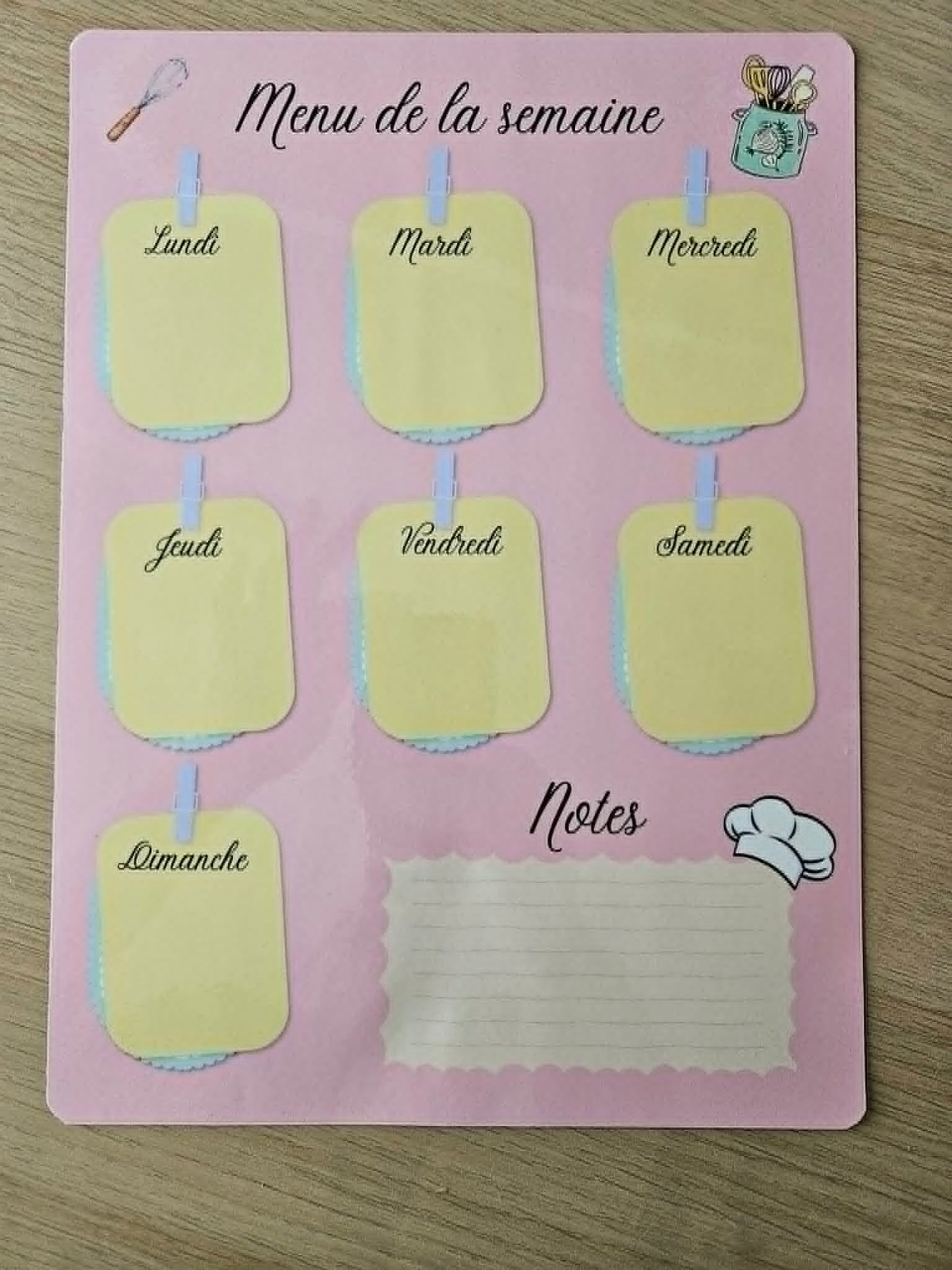 Menu A4 vertical + stylo