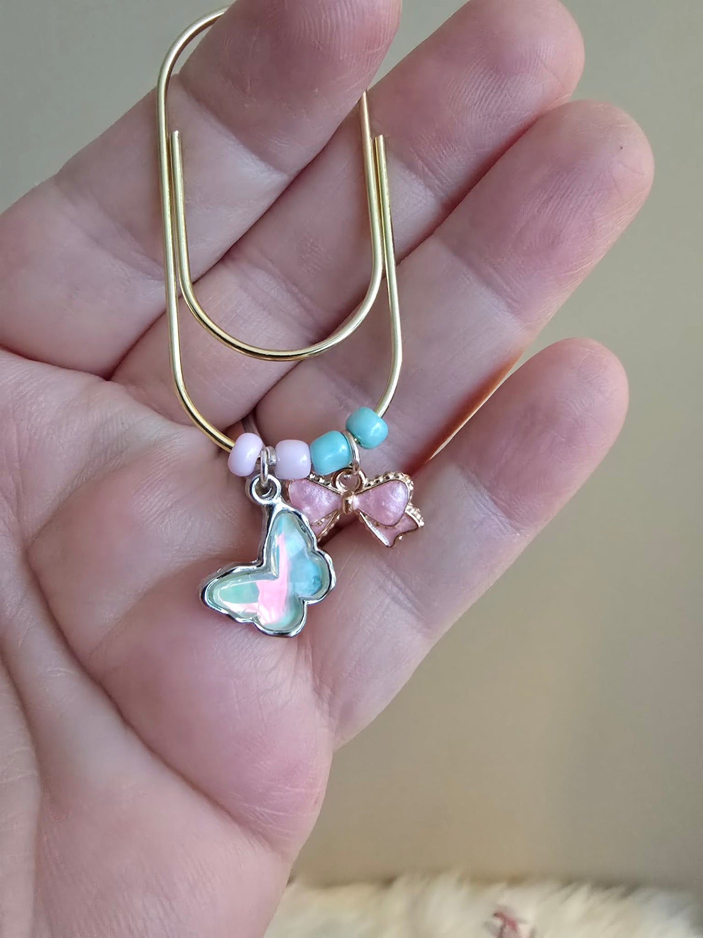 Trombonne pendentif "Papillon & noeud"