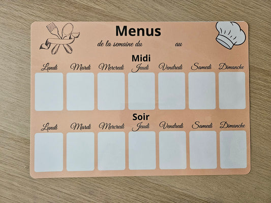 Menu A4 Horizontal + Stylo