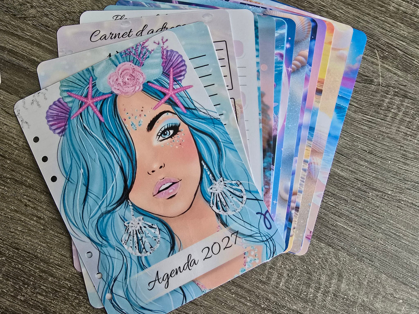 Commande personnalisé Sandrine,  théme Siréne