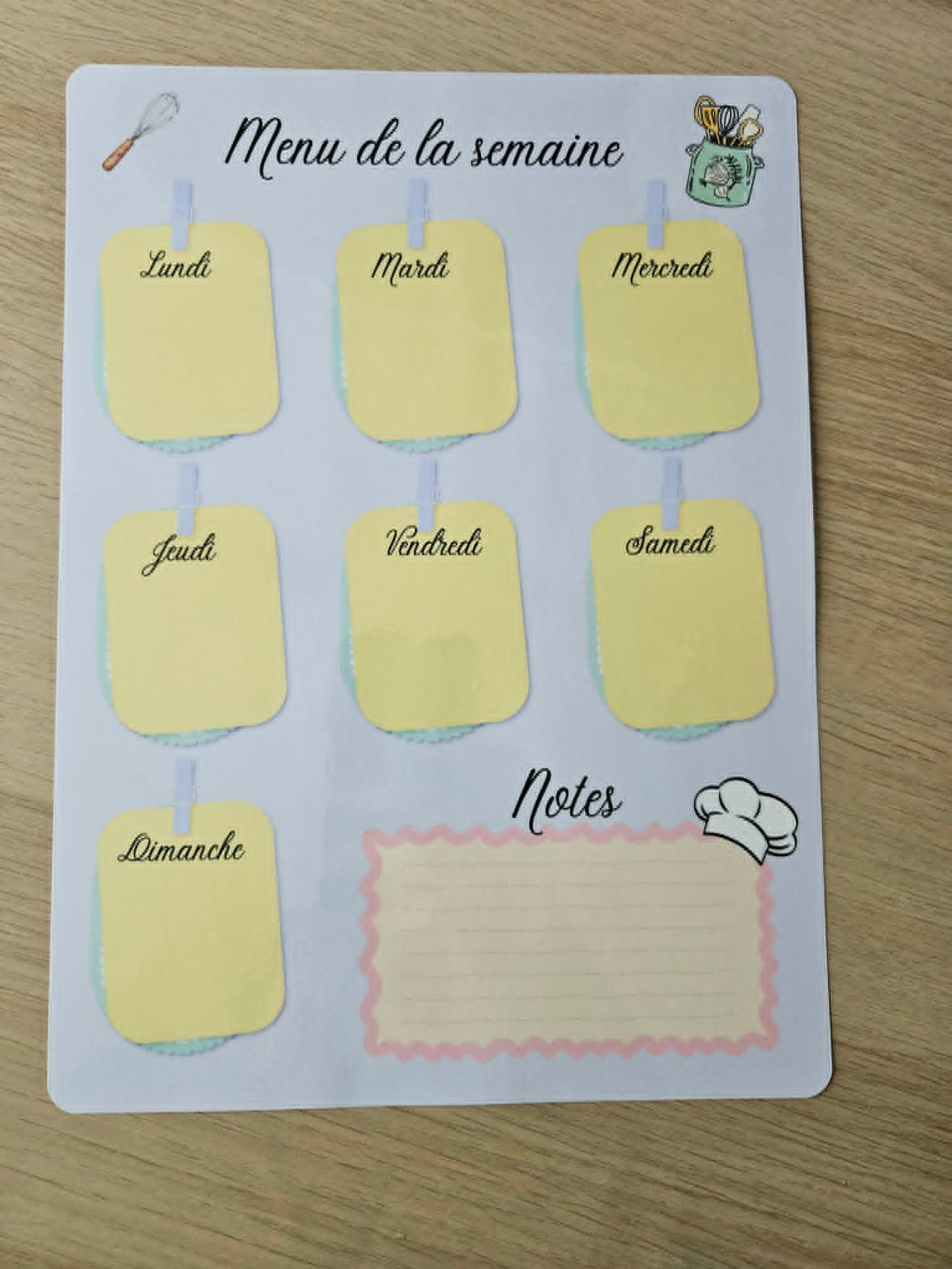 Menu A4 vertical + stylo