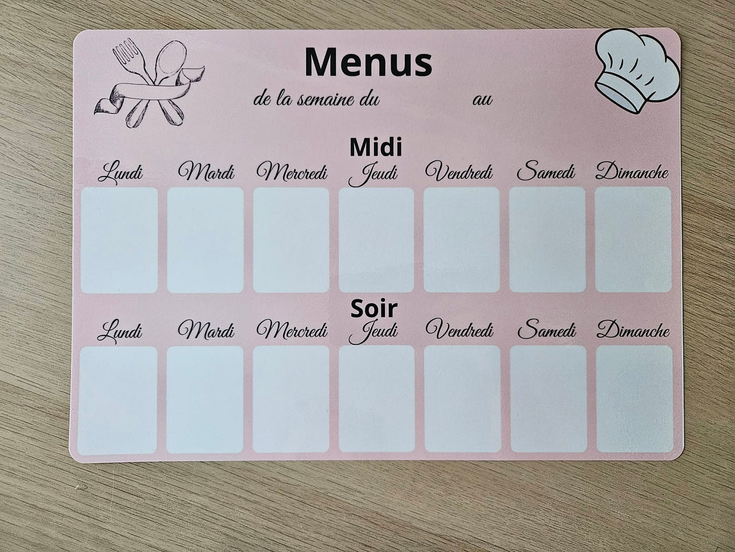 Menu A4 Horizontal + Stylo