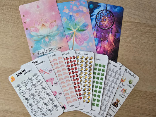 Commande personnalisé, défi et page de garde